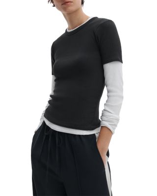 rag & bone The Essential Rib Crewneck Tee