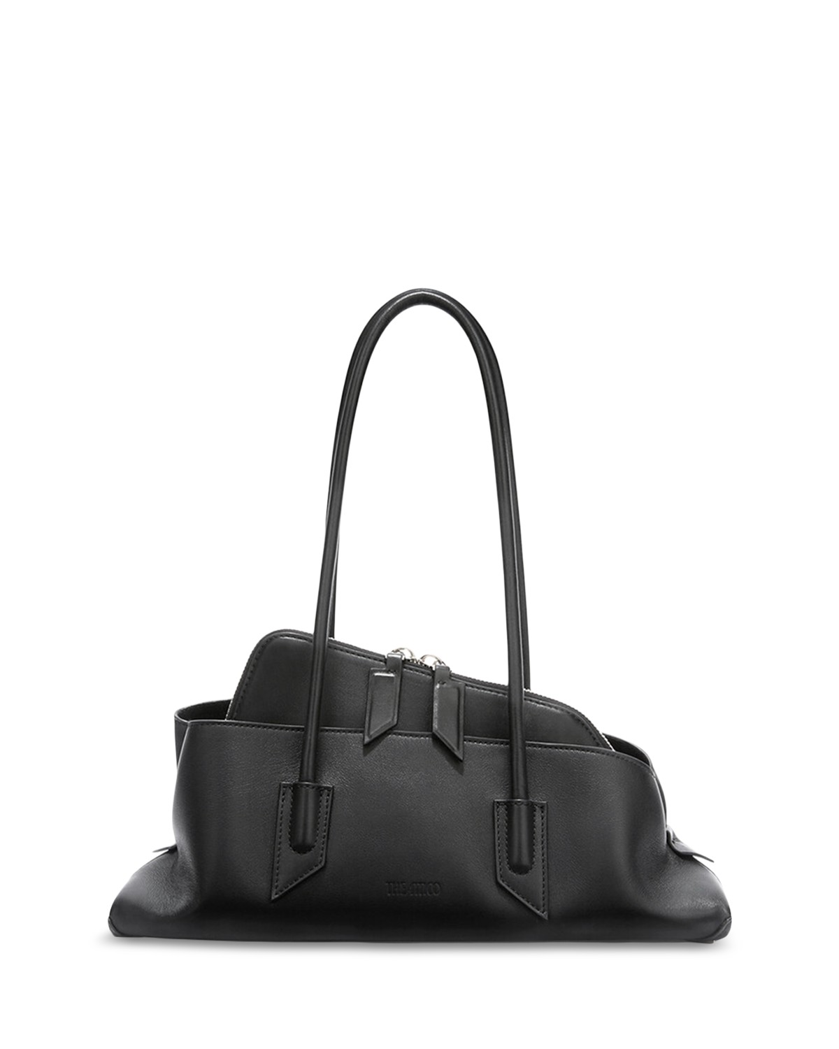 The Attico La Passeggiata Small Top Handle Bag in Black