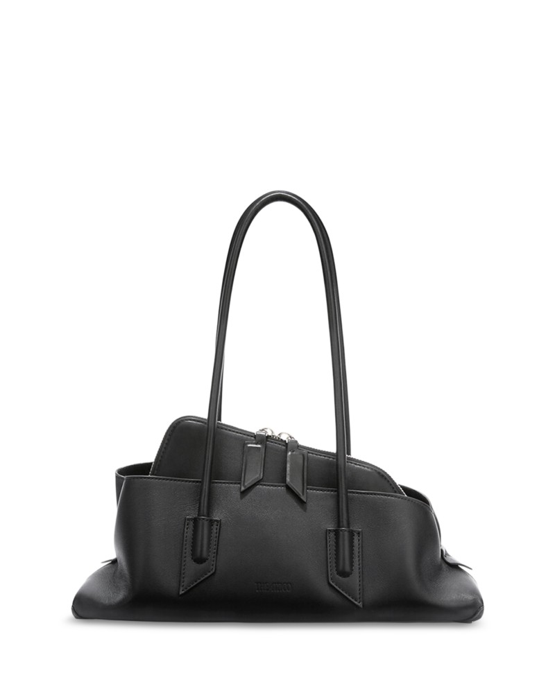 The Attico La Passeggiata Small Top Handle Bag in Black