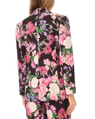 Arden Floral Notch Collar Blazer