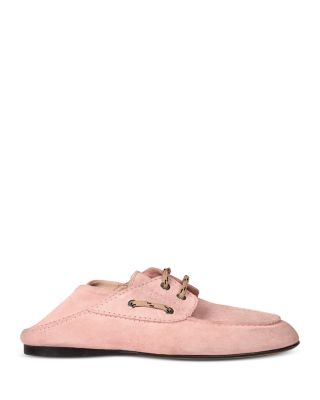 Women's Suede Boat Shoe Loafers