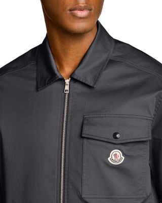 Cotton Blend Gabardine Shirt Jacket