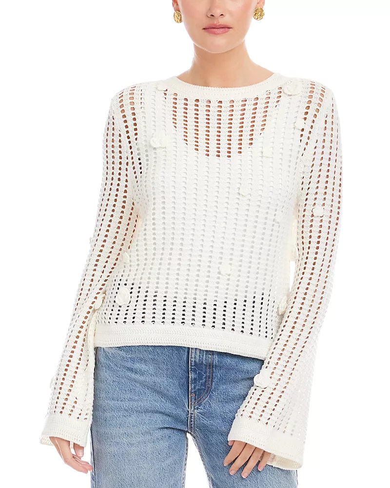 Fifteen Twenty Liv Crochet Sweater