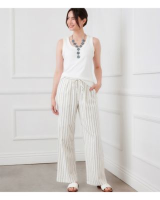 Striped Drawstring Pants