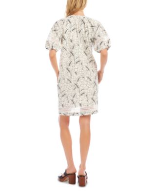 Tasseled Puffed Sleeve Dress