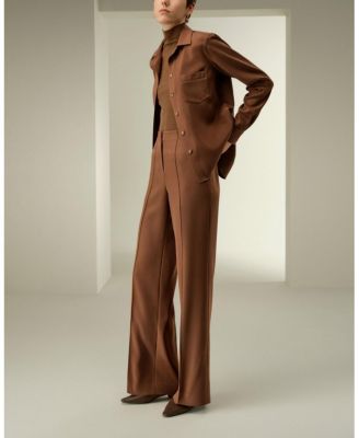  Basic Silk Spread Collar Shirt