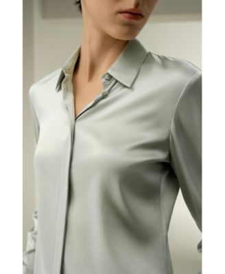  Elegant Silk Slim Fit Shirt
