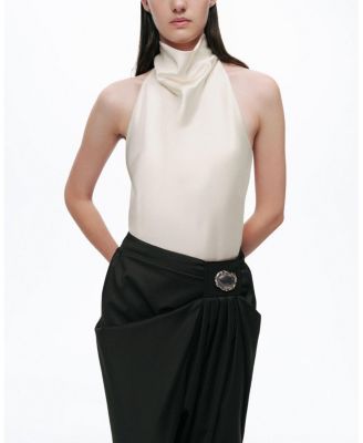  Accessory Detailed Pleated Pants