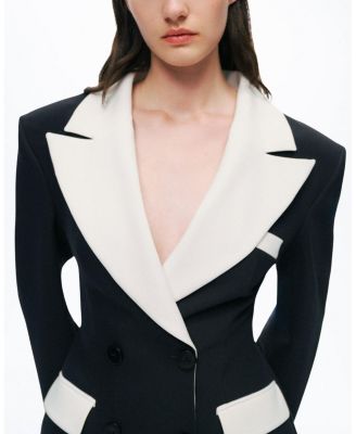  Double-Breasted Blazer Mini Dress