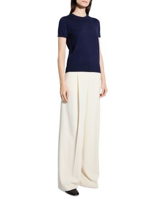 Lightweight Wool Short Sleeve Top