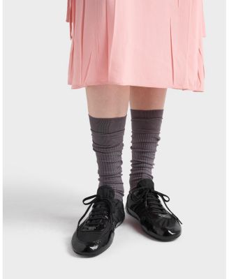  Women's Collapse Re-Nylon And Leather Sneakers