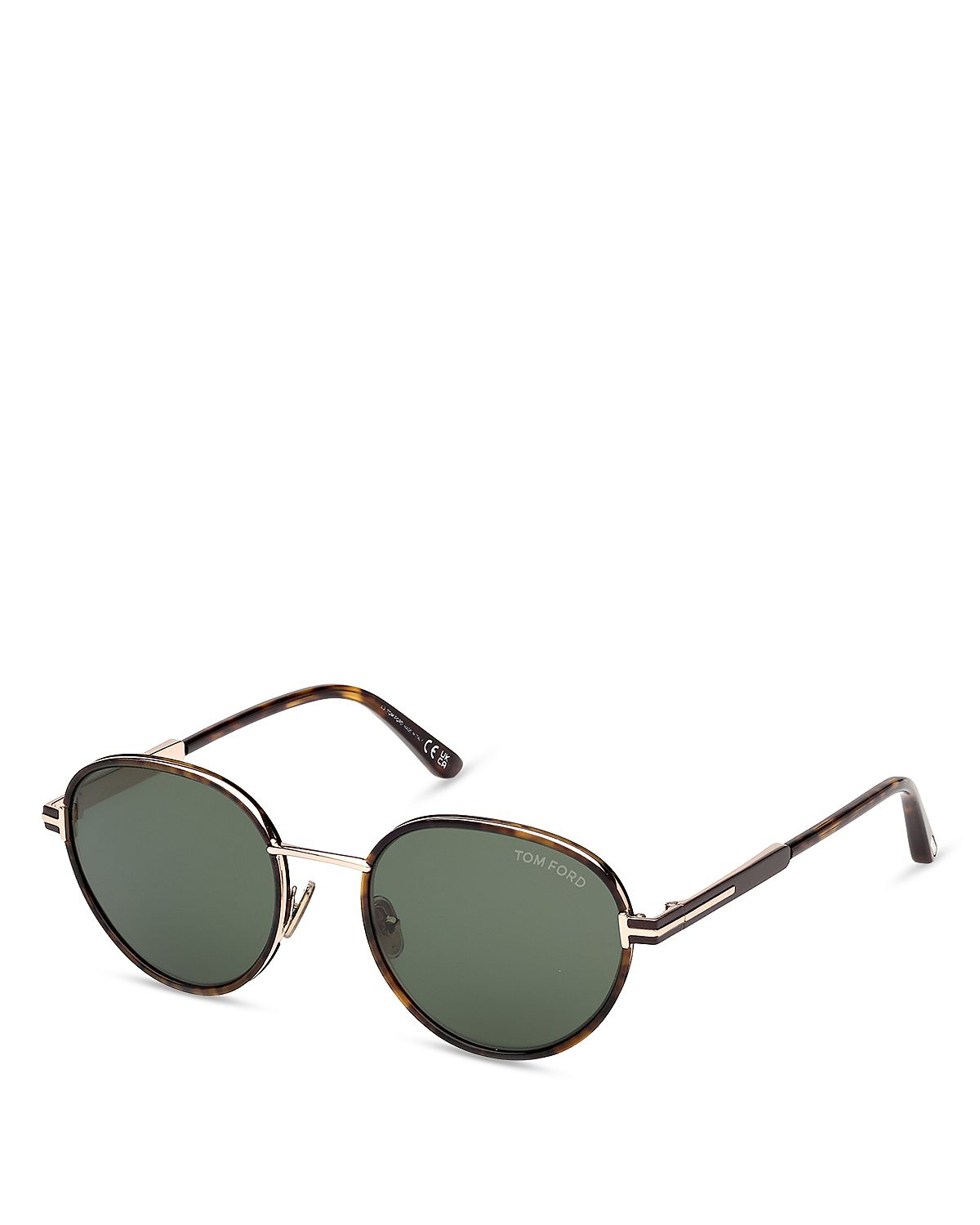 Tom Ford Round Metal Sunglasses, 51mm