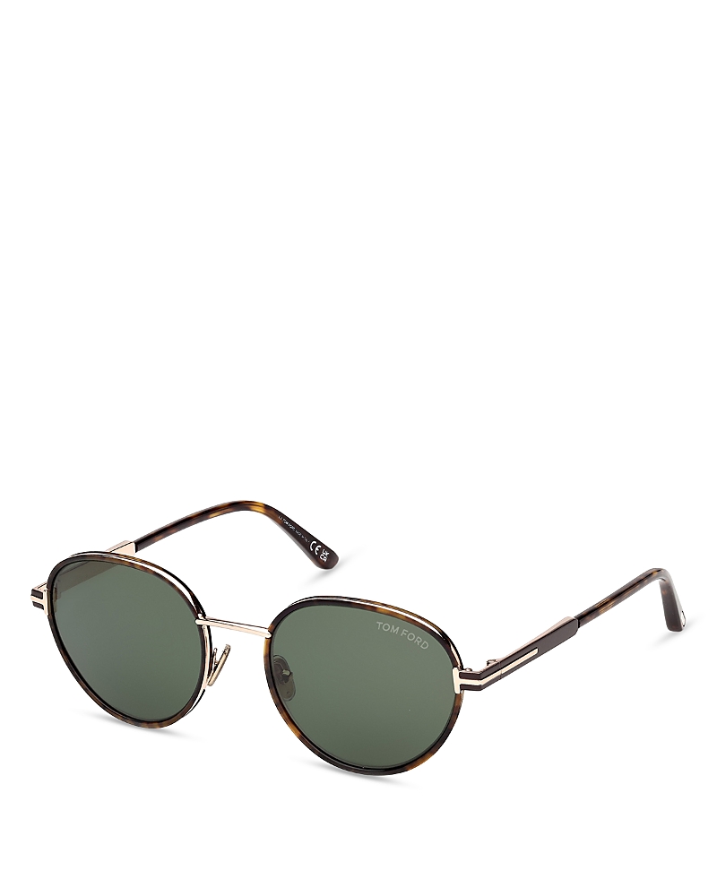 Tom Ford Round Metal Sunglasses, 51mm