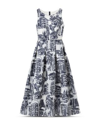 Pleated Sleeveless Dress