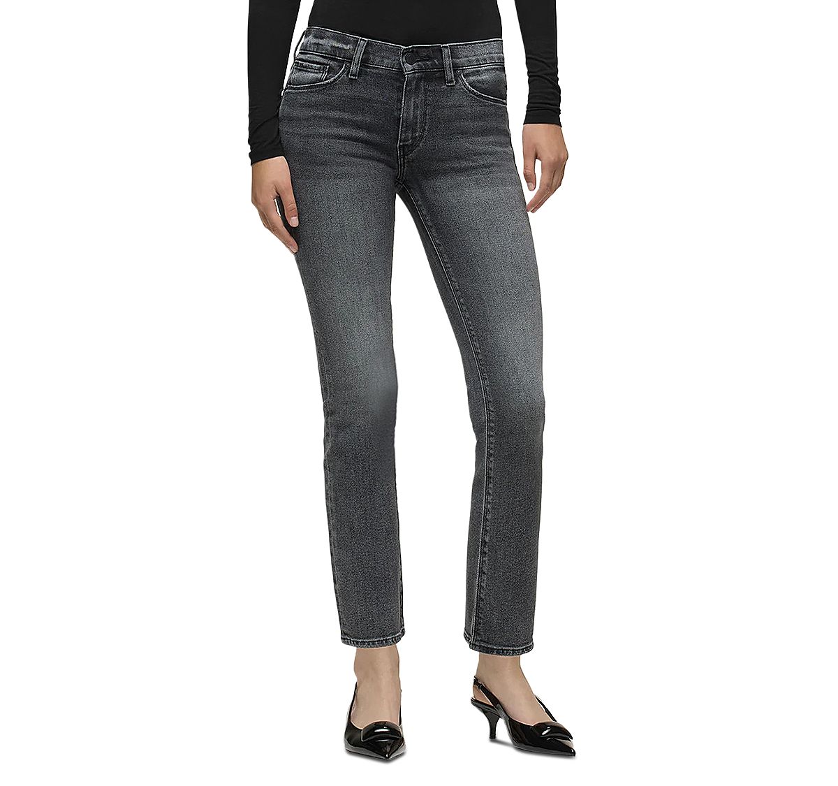 Hudson Nico Mid Rise Straight Jeans