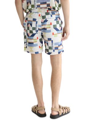 Printed Drawstring 6.2" Swim Shorts