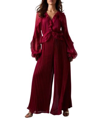  Soft Chiffon Frill Jumpsuit