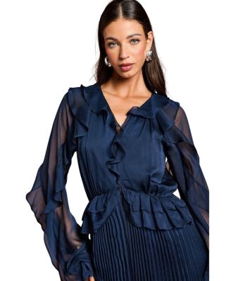  Soft Chiffon Frill Jumpsuit