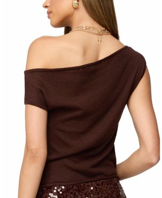  Holly Glitter Off Shoulder Top