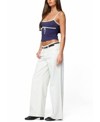 Rhoda Contrast Polka Dot Tank Top