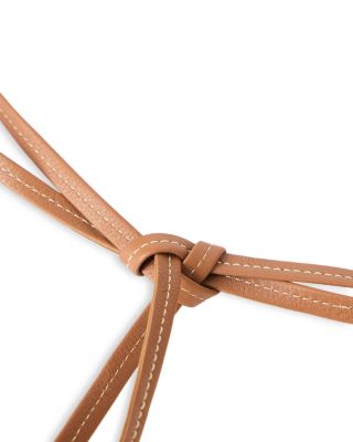 Women's Caroline Leather Fringe Wrap Belt 