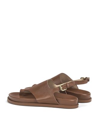 Women's Leather Flat Sandals