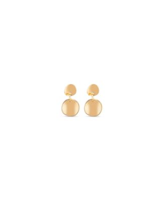Unode50 Arc Drop Earrings In Gold
