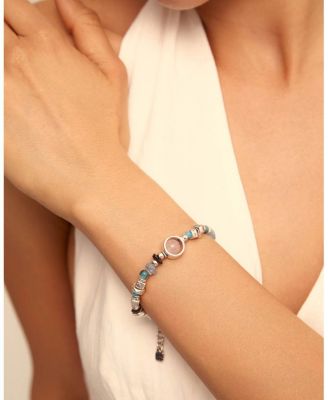 Textured Stone Crystal Bracelet