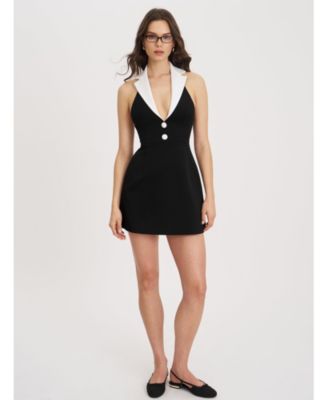  Ignacia Office Casual Halter Mini A-line Dress