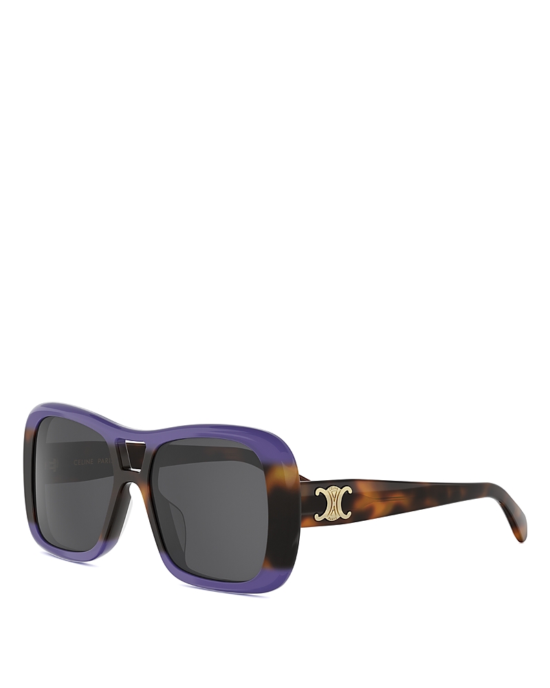 Celine Triomphe Pilot Sunglasses, 55mm