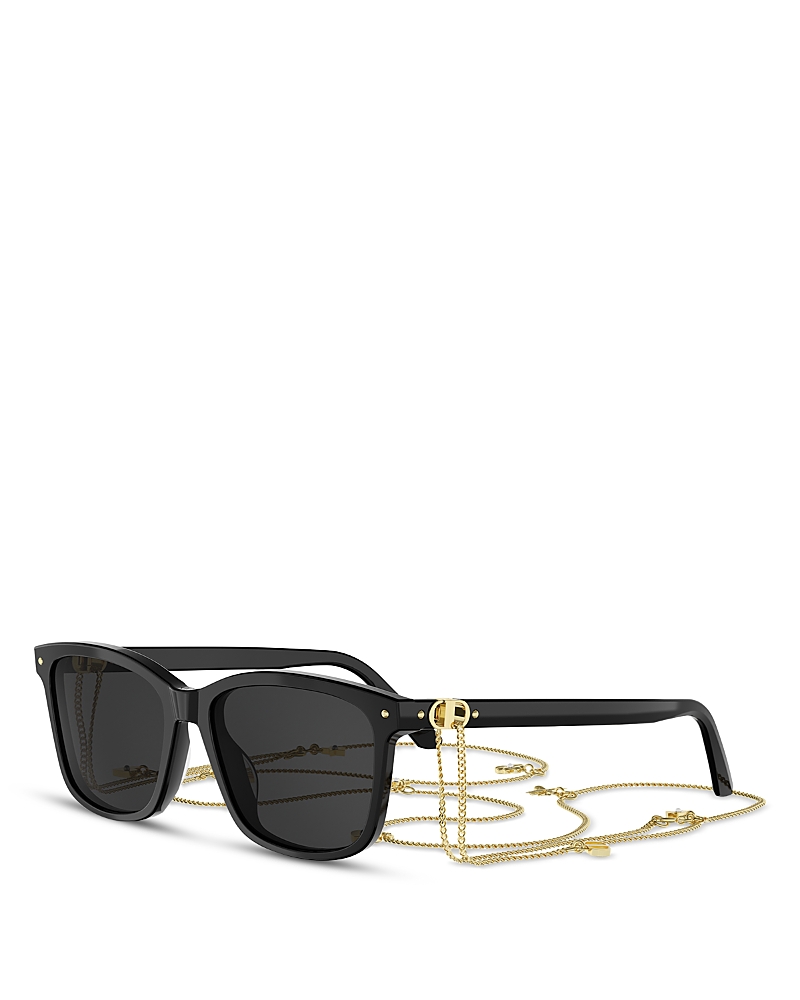 Dior Petit Cd Rectangular Sunglasses, 53mm