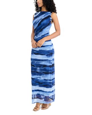 Ruffled Trim Midi Dress