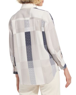 Jessica Three Quarter Sleeve Cropped Shirt