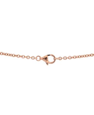 Love Interlocking Necklace 18K Rose Gold 18"