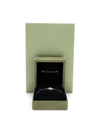  Sweet Alhambra Bracelet 18K White Gold and Diamonds