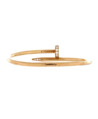  Classic Juste un Clou Bracelet 18K Gold with Diamonds