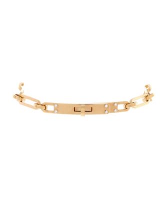Small Kelly Chaine Bracelet 18K Gold with Diamonds