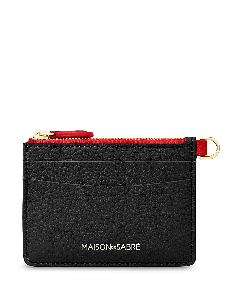 Maison de SABRE Leather Zipped Card Pouch