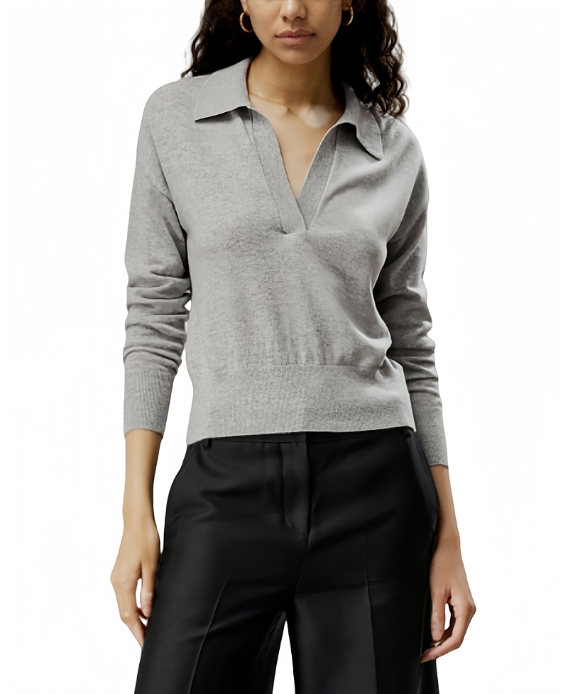 Lilysilk Women's Neck Cashmere Polo Sweater