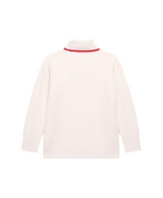  Women's Contrast Stripe Sweater