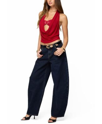 Issey Layered Bra Cowl Neck Top