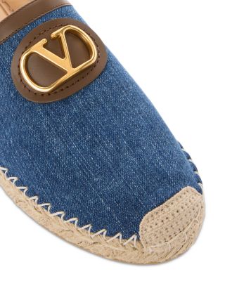 Women's Embellished Espadrille VLogo Mules