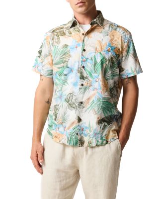 Otokia Botanical Print Short Sleeve Shirt