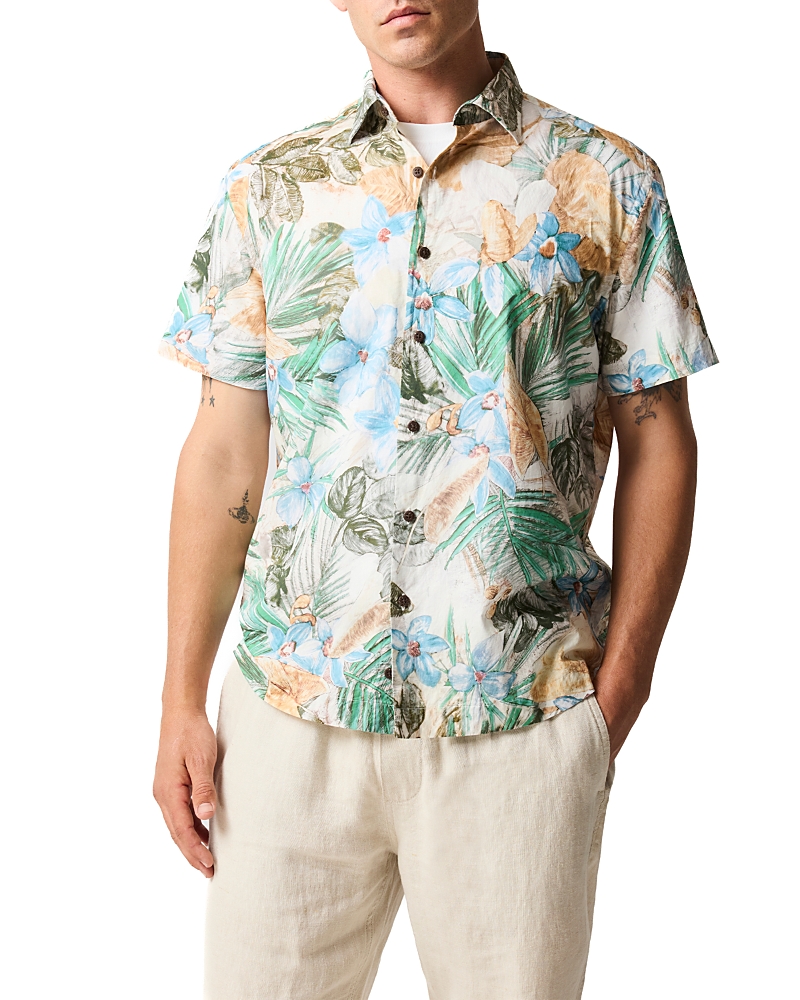 Rodd & Gunn Otokia Botanical Print Short Sleeve Shirt