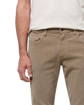 Elijah Relaxed Straight Jeans in Olive Khaki