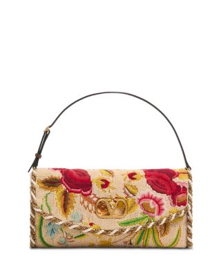 DeVain VLogo Embroidered Small Shoulder Bag
