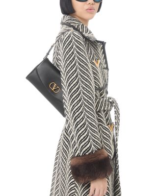 DeVain VLogo Small Nappa Shoulder Bag