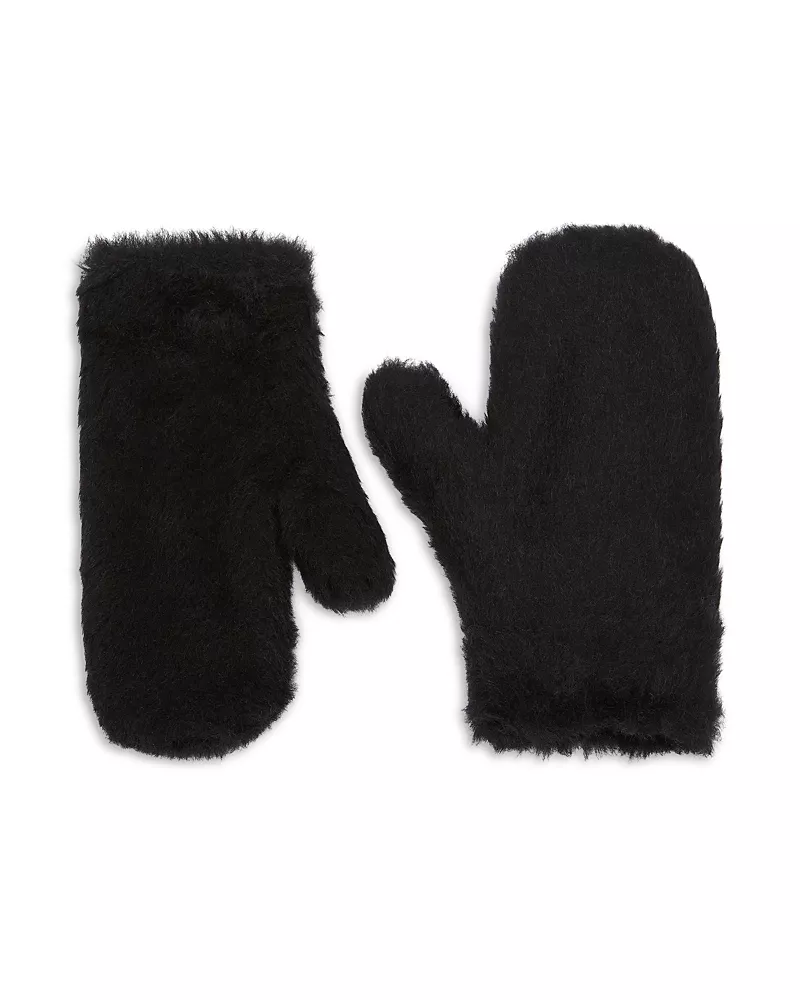Max Mara Ombrato Alpaca Blend Teddy Mittens