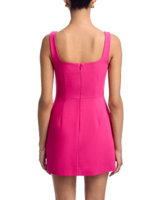 Azra Slit Front Twill Dress