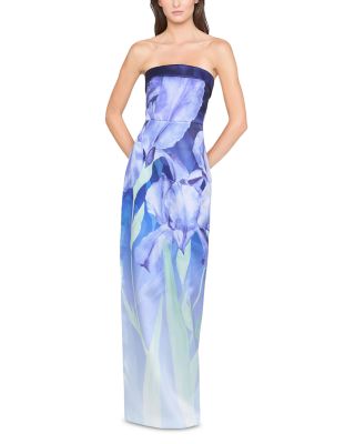 Cyrilla Strapless Column Gown